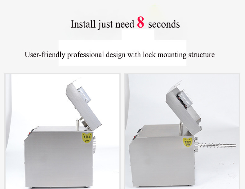 3-6 Kg/H Peanut Stainless steel Oil Press Machine For Home Use Fully Automatic
