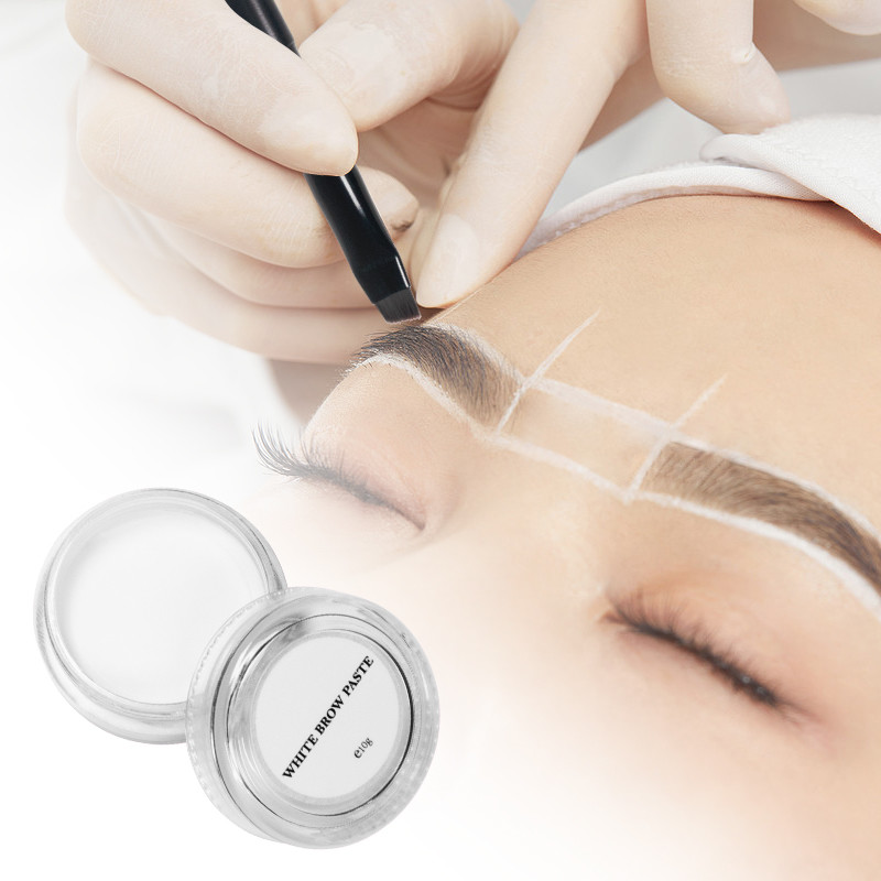 white brow paste