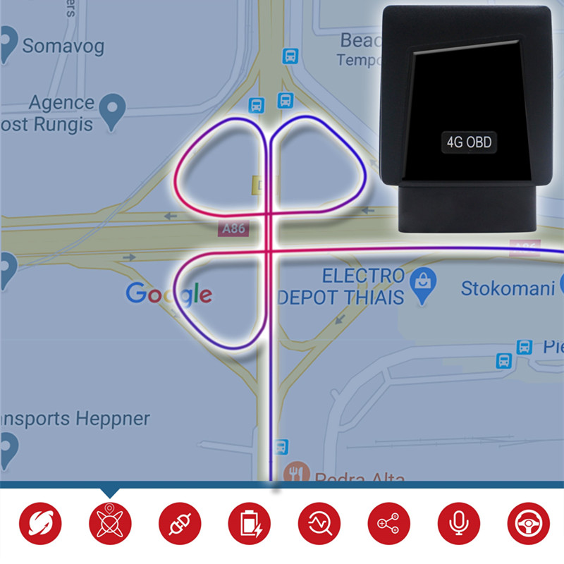 W45mm Mini Plug Play Terminal App Hidden Gps Tracker For Car VT005