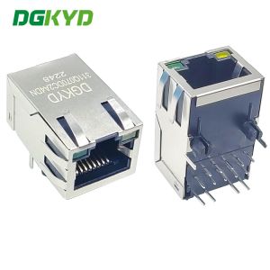 DGKYD311Q070DC2A4DN 25.4mm Network Interface Connector Single Port Gigabit Filter Integrated Transformer 10PIN Manufactures