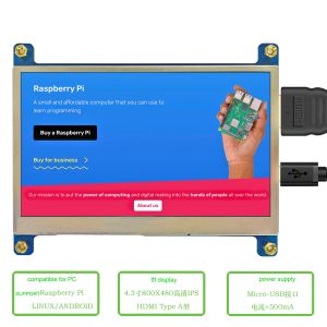 4.3 Inch TFT Display Module With PCBA, 800X480 Resolution, HDMI Interface 400c/D