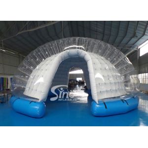 China 7.3 meters Dia. hemisphere advertising LED inflatable bubble tent for exhibition on sale