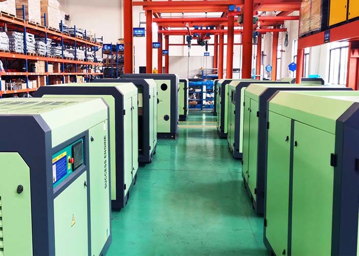 TEFC Air Cooled 10bar 3 Phase Oil Free Screw Compressor