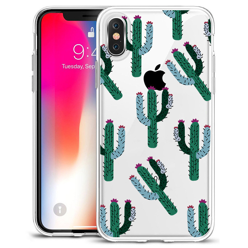 TPU Gel Designer Cell Phone Cases Cactus Domingo Patterns Shock Free