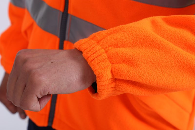360gsm Cold Weather Workwear OEM Hi Vis Work Jacket With Flap