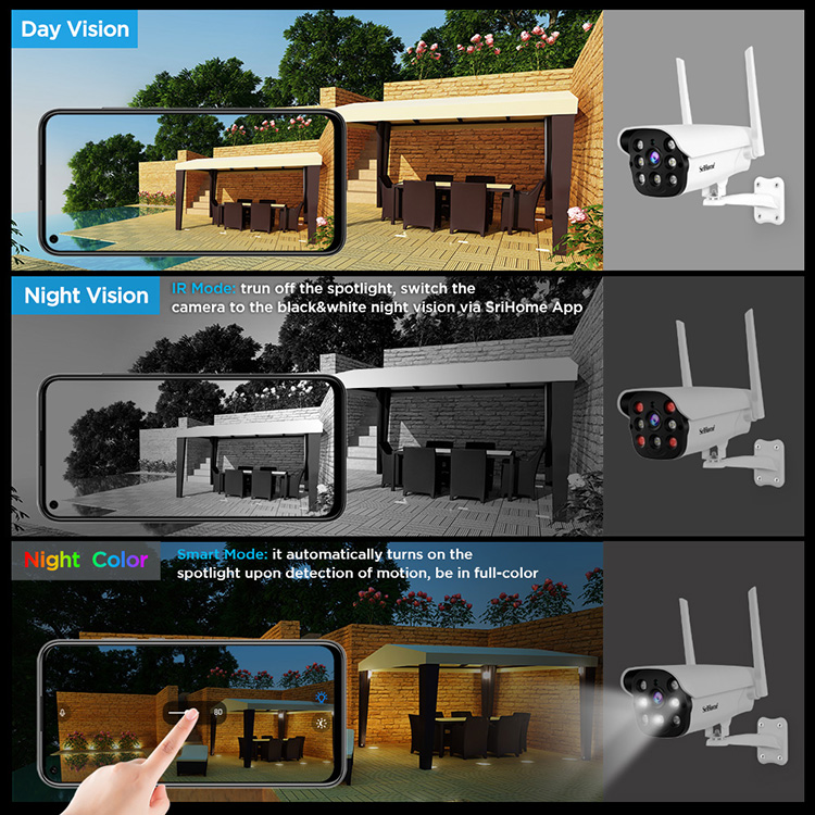 SH043 4MP 2-Way Audio Indoor And Outdoor Surveillance IP Security Camera System