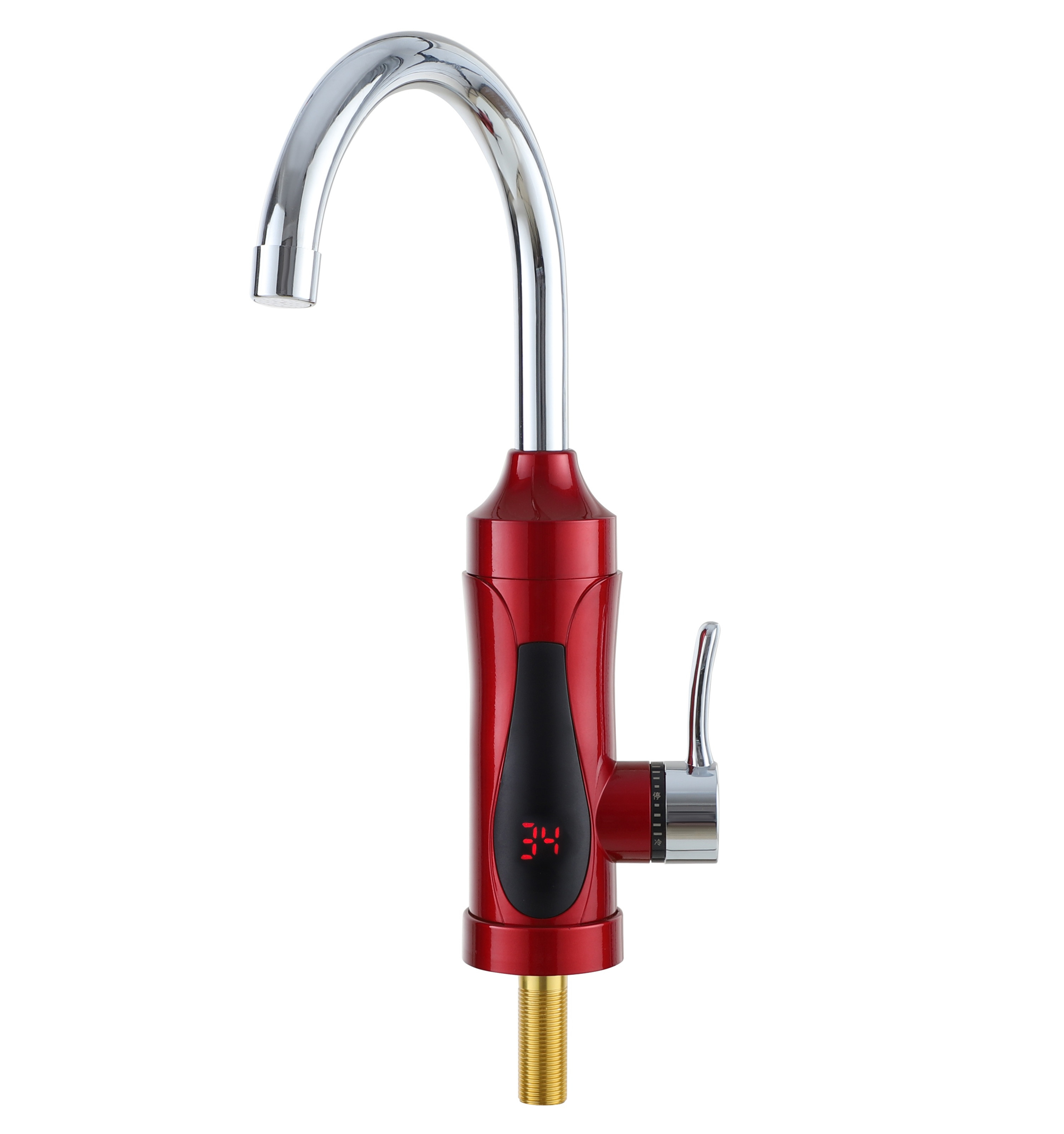 CE Kitchen Instant Hot Water Tap Electric Heating 2-3KW With Temperature Display