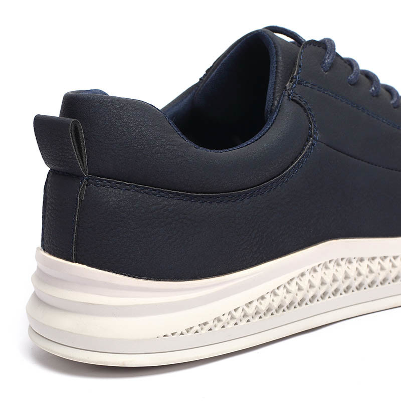 Dark Navy Breathable Casual Sneakers Microfiber Euro 39 40 41 Size
