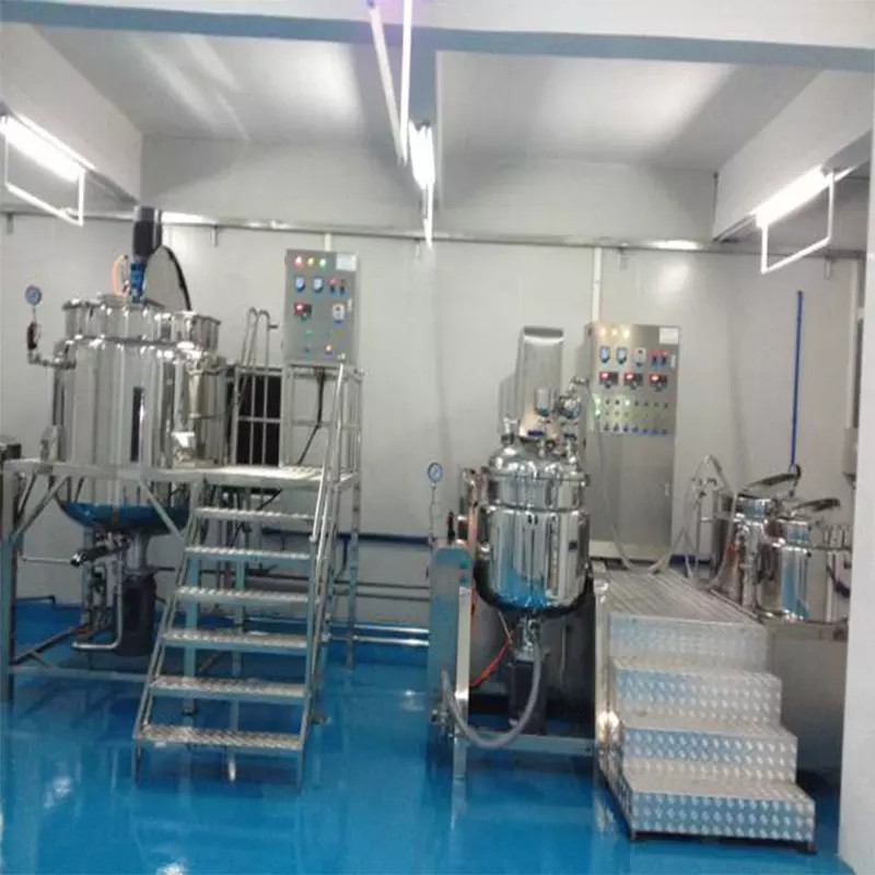 Leakproof SUS304 Shampoo Mixing Machine , Anticorrosive Dry Powder Mixing Equipment