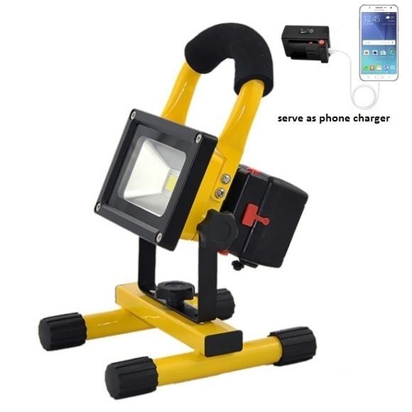 Battery Detachable & Rechargeable LED Flood Light 10W 20W Battery detachable,