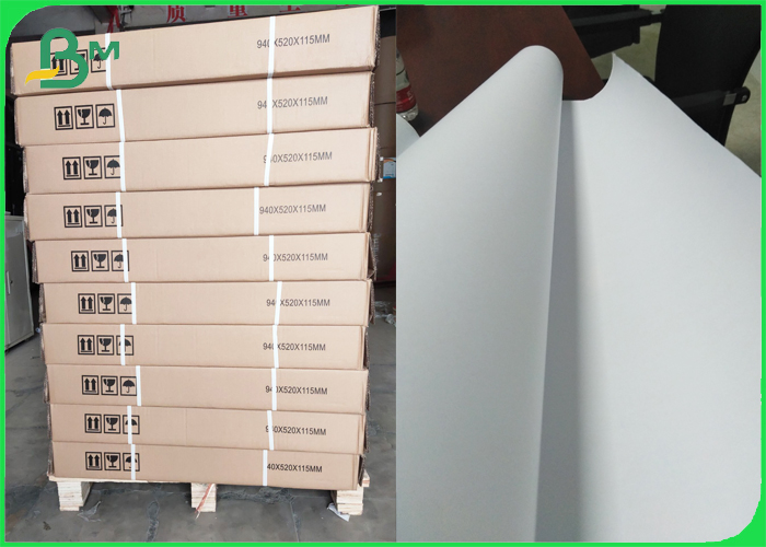 24" x 150ft Plotter Paper Rolls Uncoated White Bond Engineering Paper 2" core