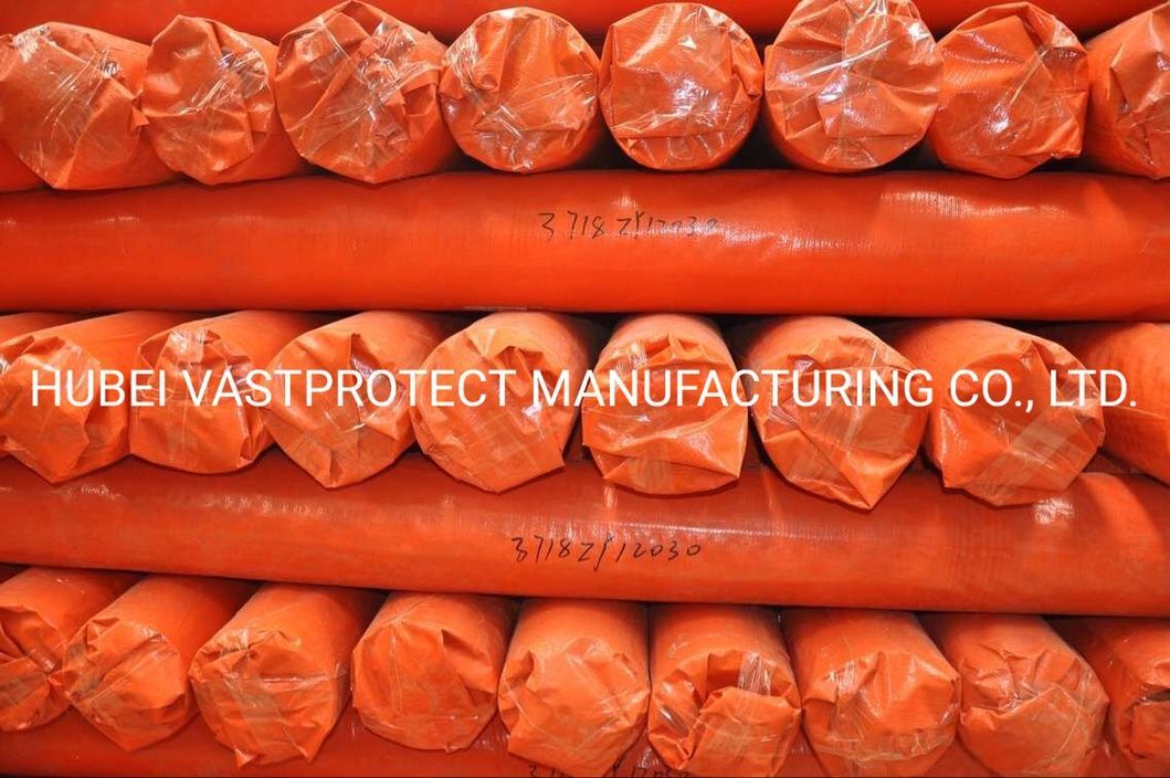 Double Orange PE Poly Tarps Roll with Paper Core