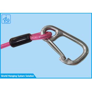 Retractable Loop Lanyard With Fixed Clip Custom Printed Lanyard For Safety Fall