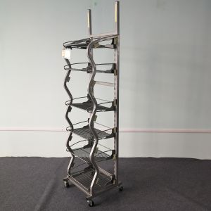 Beverage Or Wines Floor Standing Rack Store Display Stand Cutomized Color