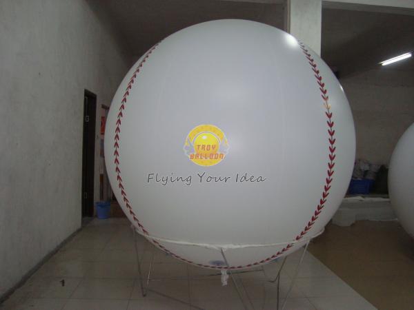 Customized Fireproof Inflatable Ground Advertising Helium Baseball, Sport