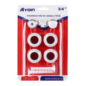 Iron Radiator Accessories 11 In 1 Set 1/2 3/4 Painted Surface