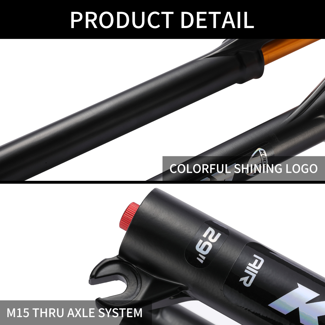 KOOTU 27.5'' 29'' mtb cycle front suspension forks Fit For Disc Brake
