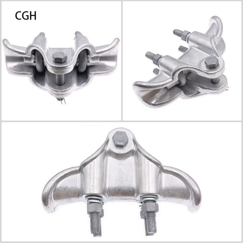Suspension Clamps For Twin Jumper Conductor Electric Power Fittings High Voltage