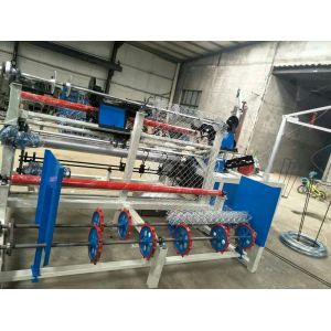  4M width Full Automatic double wire feeding chain link fence machine with best price Manufactures