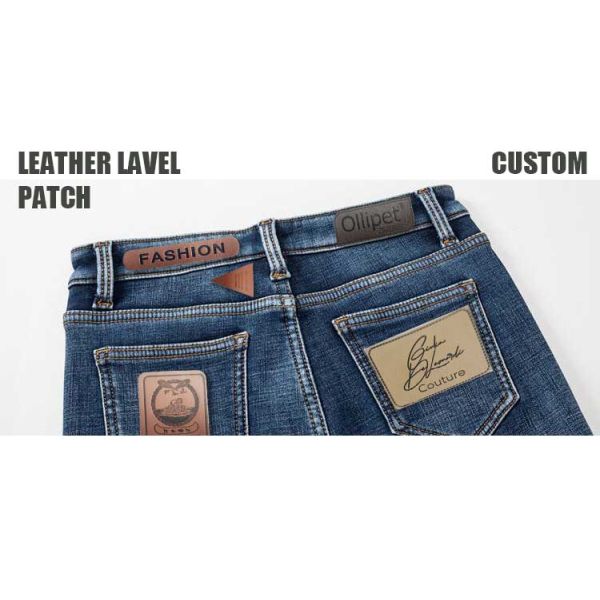 Wholesale Customize Embossed Leather Patch PU Leather Patches Embossed Garment Labels