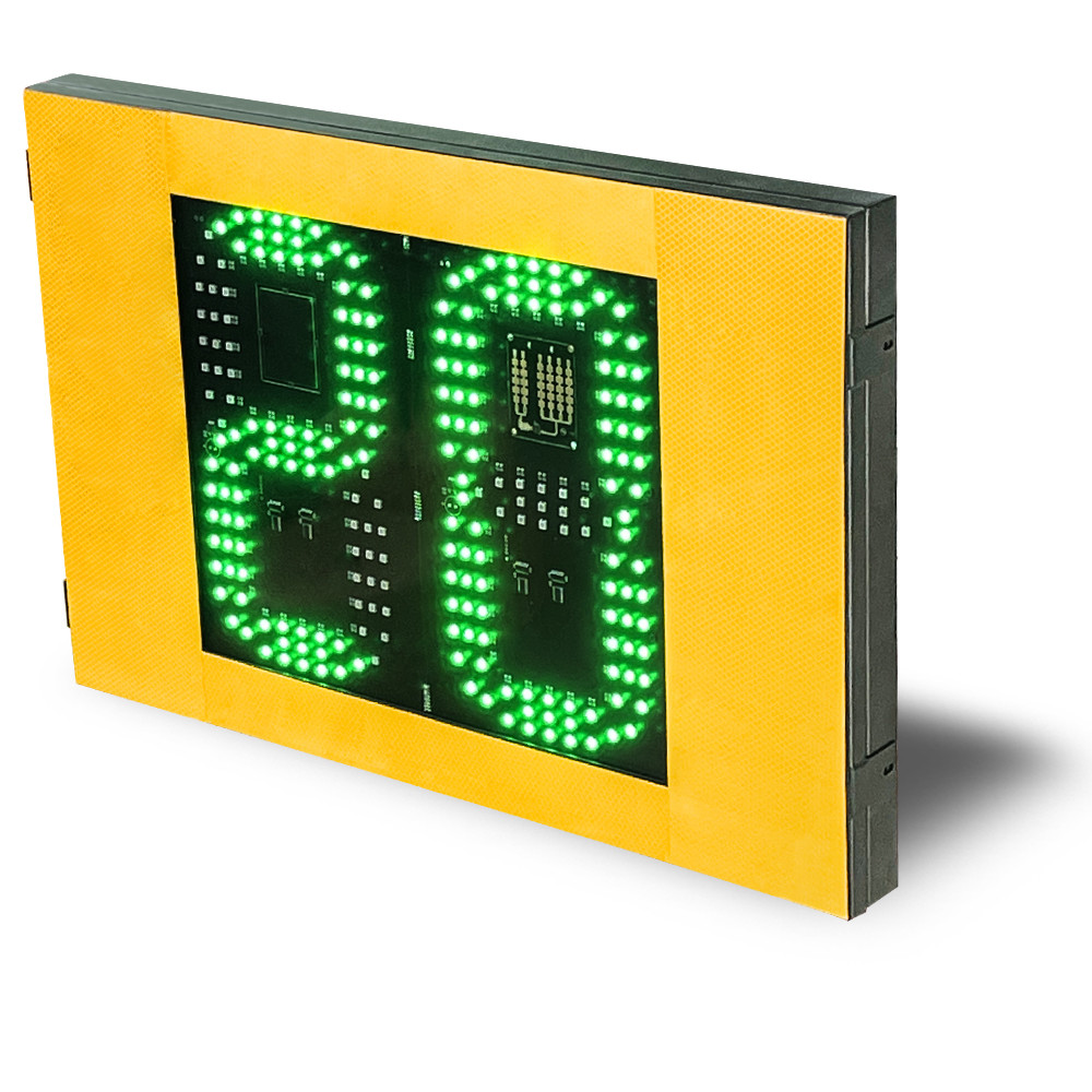 Iron Material Solar Traffic Speed Sign With Red Green Color Display