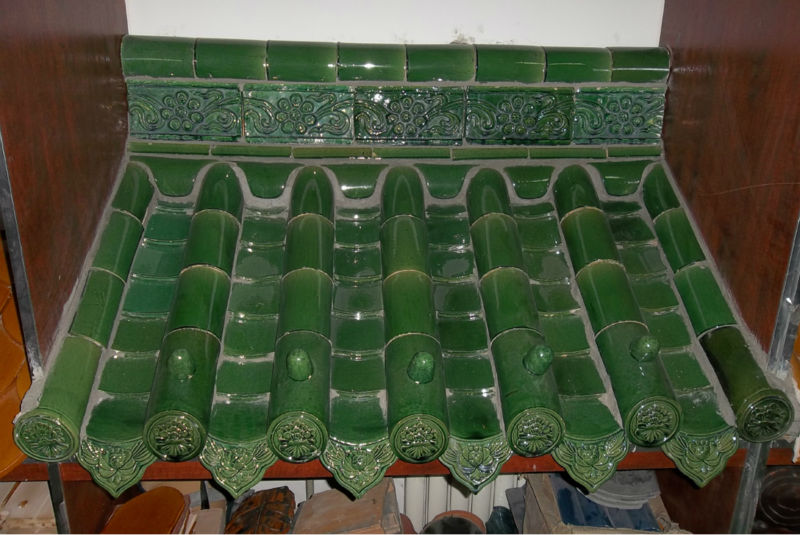 Temple Hand Made Clay Tiles Asian Antique Building Materials Roof Tiles