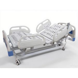  Adjustable 5-Function Medical Bed Central Lock &amp; 4-Split PP Guardrails Manufactures