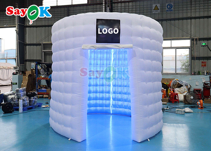 OEM Inflatable Photo Booth Tent Automatic Inflatable 360 Photo Booth Enclosure Backdrop