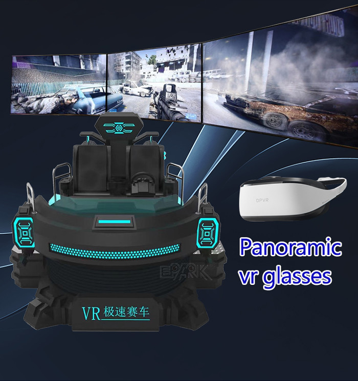 9D VR Three Screen Racing Car Simulator Driving Games