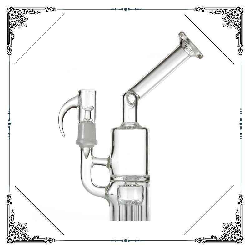 Reinforced 5 Arm Pillar Perc borosilicate glass Smoking Pipes With Gridded Imperial Perc Bongs