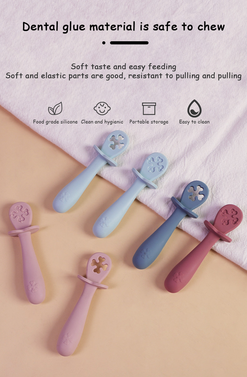 Food-Grade Silicone Spoon And Fork For Safe And Healthy Feeding