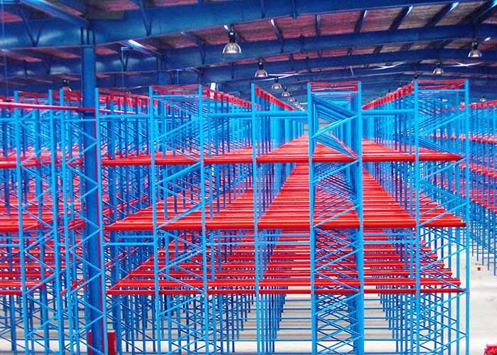 Warehouse Drive In Pallet Racking Anti Corrosion Push Back Pallet Racking Systems