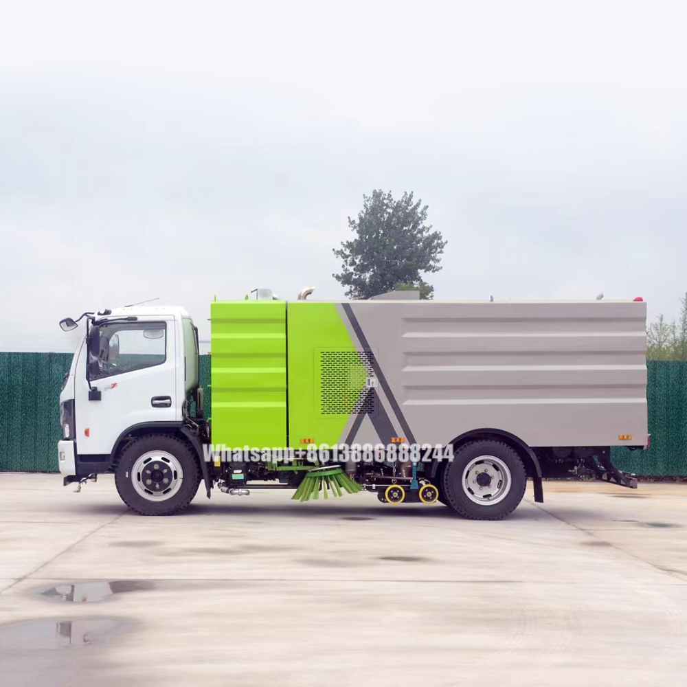 Freka Single Row Street Cleaning Truck 9000 Liters Truck Mounted Road Sweeper