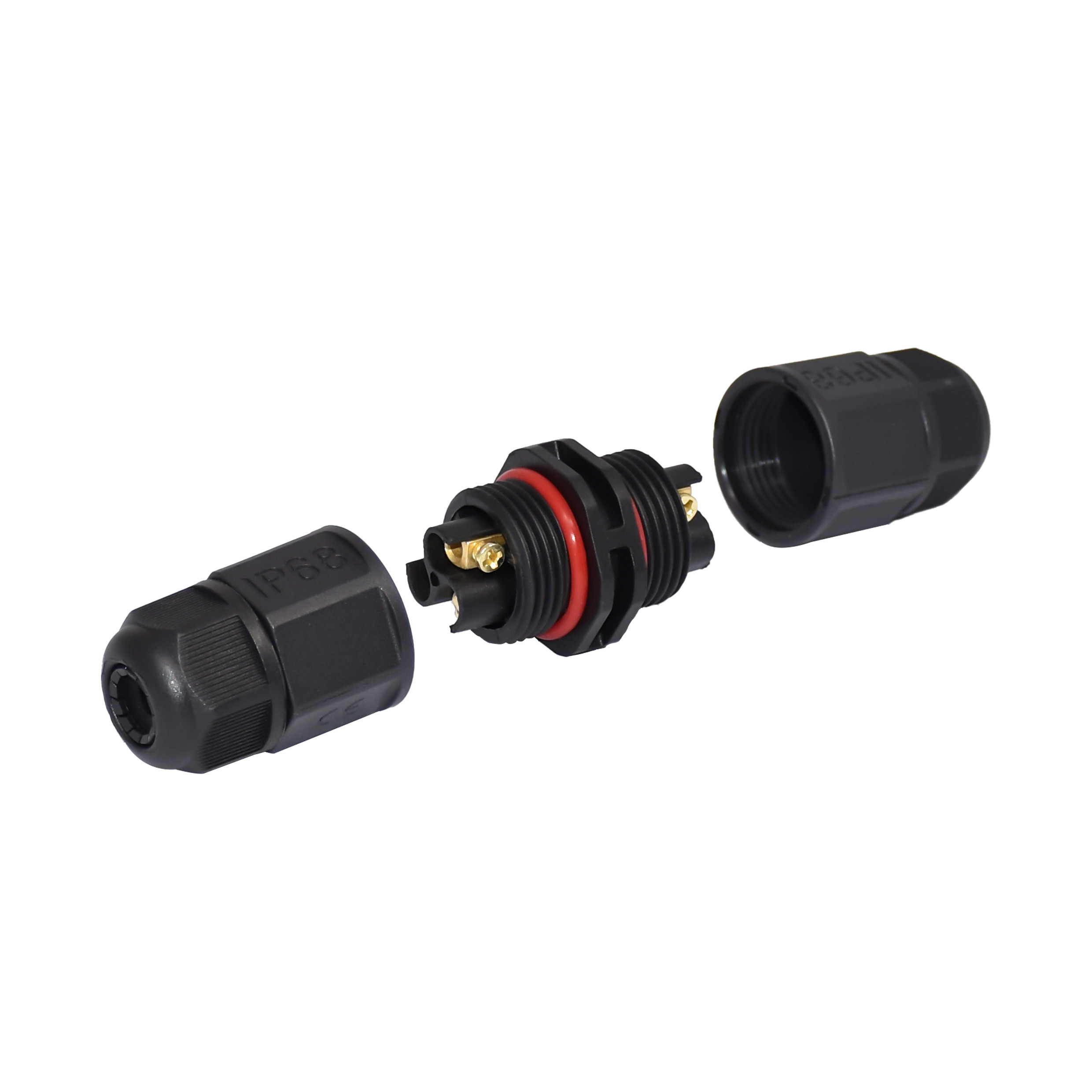 M20 Assembly Screwed Straight Waterproof Connector Lighting Project 3 Ways 20A