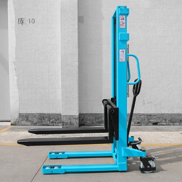Quality Lifter  Hand Manual Pallet Stacker  500kg Hydraulic  Steering Wheel Protection for sale