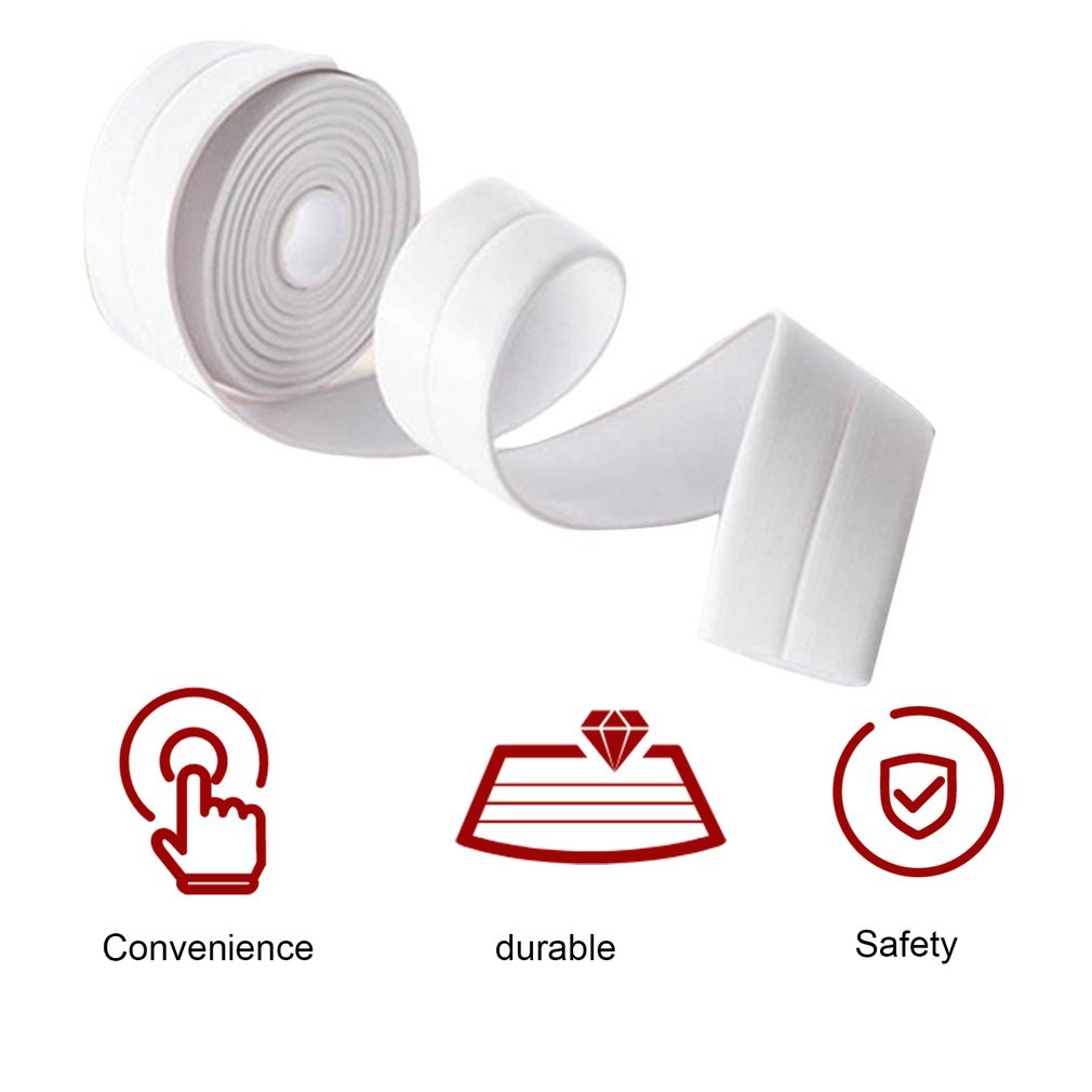 Magic White Bathtub Sealer Trim Wall Caulk Tub Surround Sealer Trim