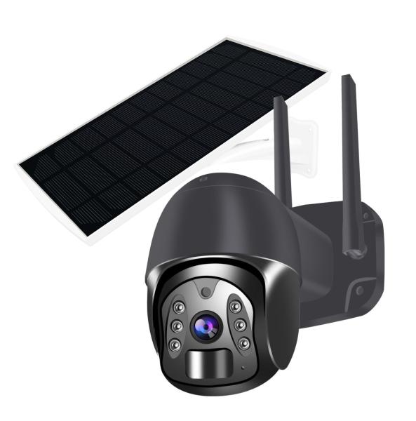 15fps Ip66 Solar Powered Cameras Video Streaming Tuya Smart Security Outdoor