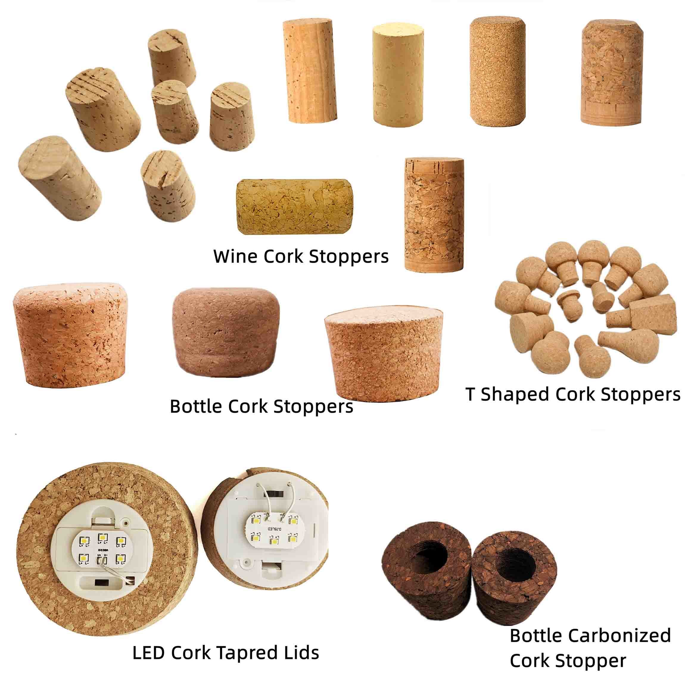 Damp Proof Heat Resistant Natural Cork Lids Bottle Wine Cork Stoppers