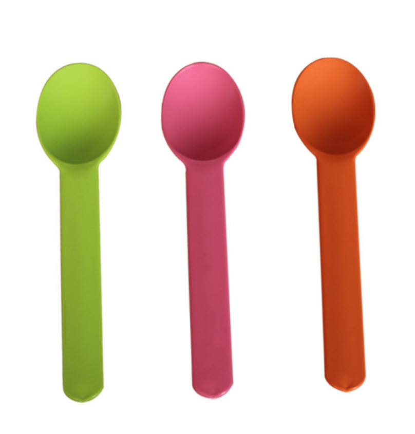 Biodegradable Frozen Yogurt Spoon Corn Starch Plastic Disposable Spoons