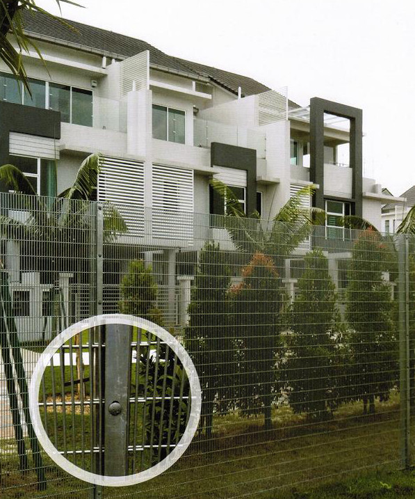 High Density Residential Backyard 2.7m Anti Climb Security Fencing