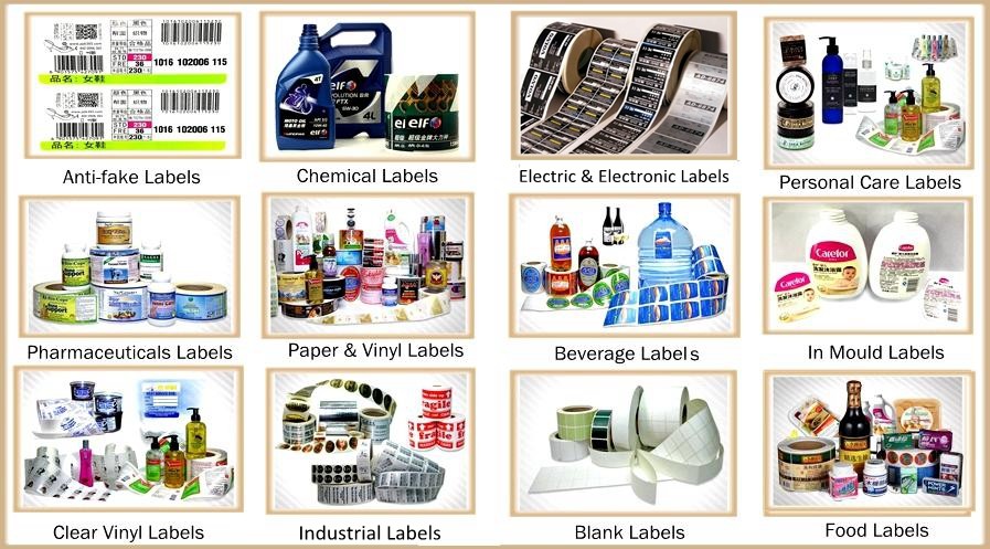 Waterproof Adhesive Food Container Labels UV Food Safe Stickers
