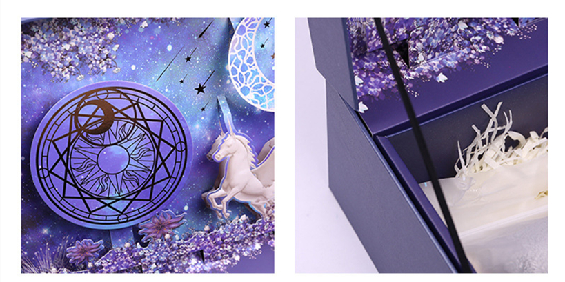 Magnet Sustainable Gift Box Packaging , Moistureproof 3D Packaging Box