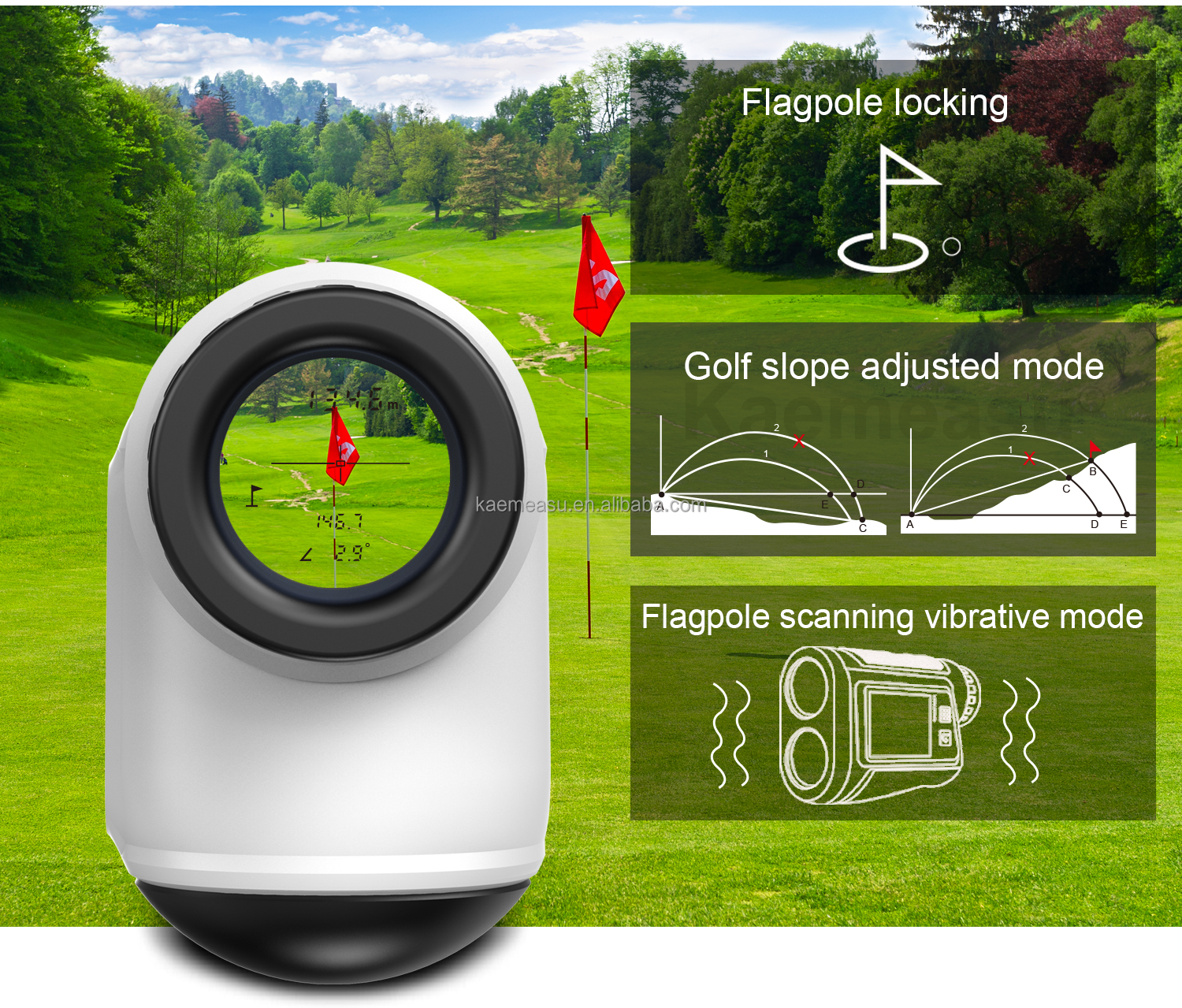 Multi-function Golf Laser Rangefinder Mini Long Distance Meter 1000m Hunting Laser Range Finder