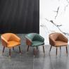 Buy cheap Modern French White Leather Upholstered Dining Chair from wholesalers