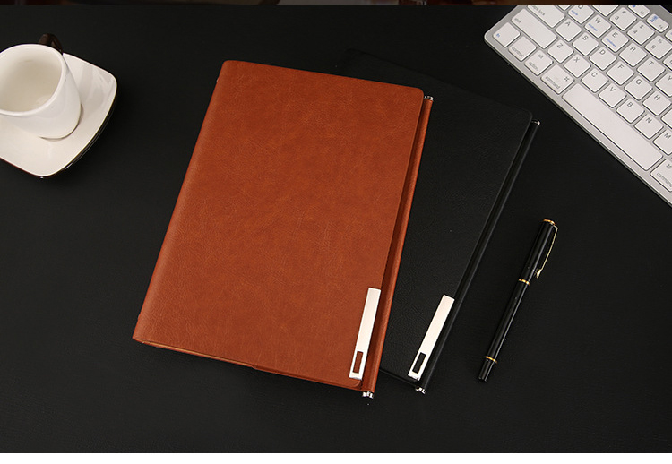 Customized A5 Business Notebook with Portable Loose-leaf Design and Leather Cover