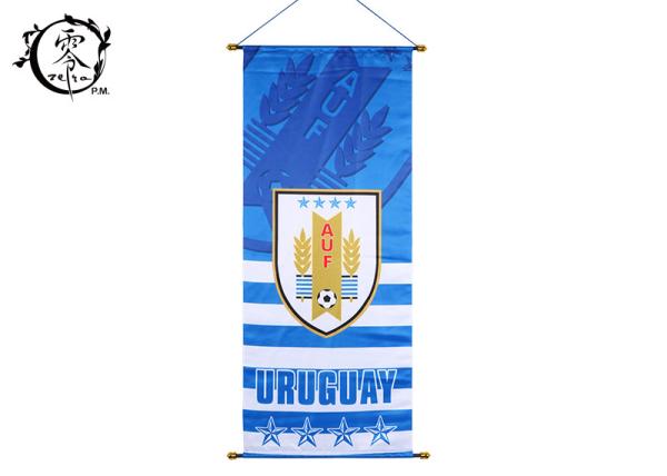 Soccer Team Sublimation Printed Multicultural Flag Banners UV Fade Resistant