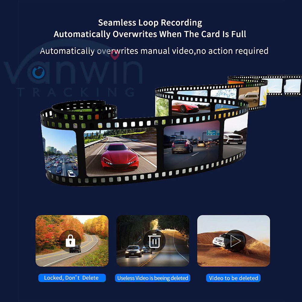 4G Driving Recorder 2K Rear Recording AHD Real Time Recording WiFi Browsing