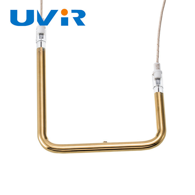 UVIR Infrared Heating Element Tube , 500w U Shape Heater Tungsten filament