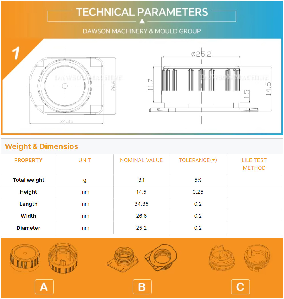 Plastic Manufacture Volume 100ML-300L Injection Molding Mould Maker for Testing Before Delivering