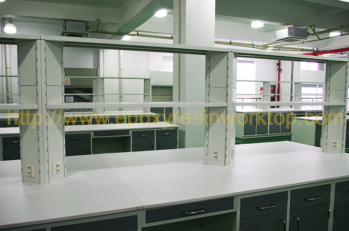 Molded Marine Edge Chemistry Lab Countertops 1270 * 764mm For Fume Hood